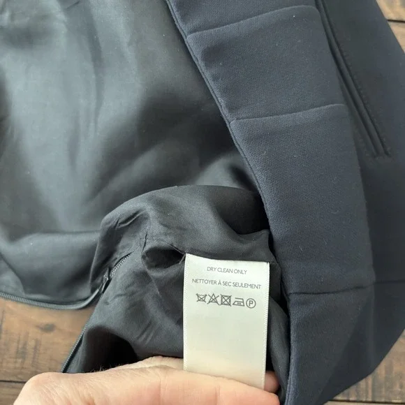 NWT Anthropologie Maeve Preppy Tailored Faux Wrap Skort Black Size 8 Academia - Picture 11 of 12